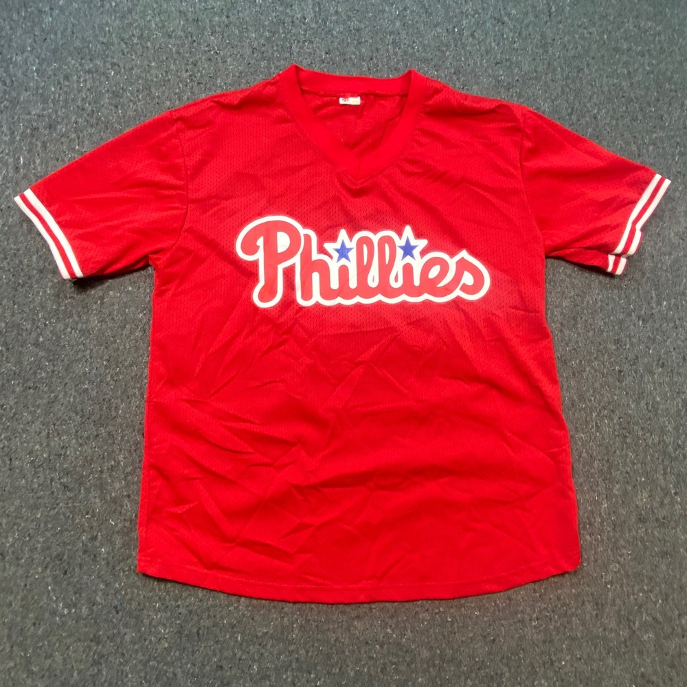 Philadelphia Phillies Baseball Jersey XL Mens Red Sports Fan‎ Chevy Promo 29